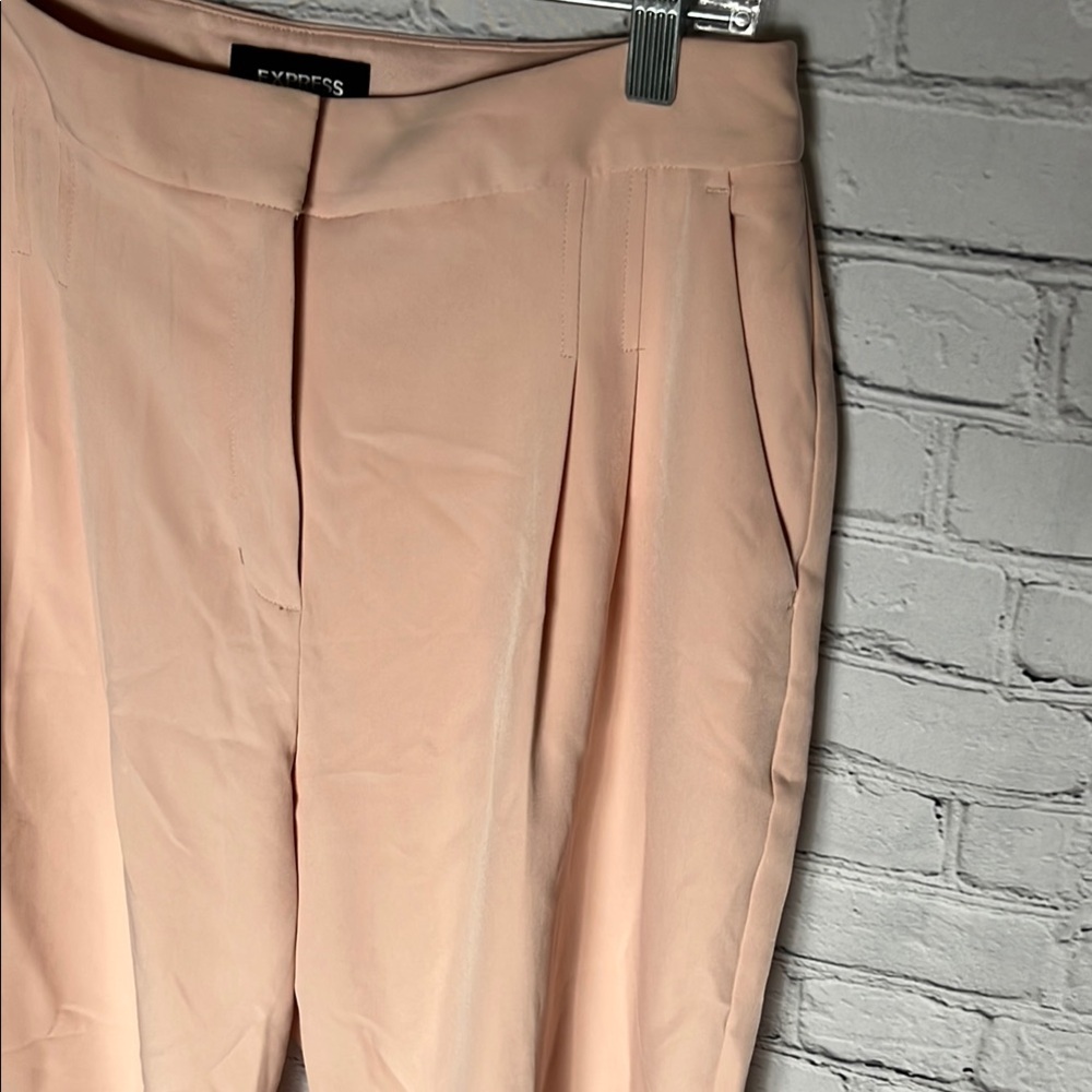 Express Pink Wide Leg Trousers Lightweight Relaxed Fit - Picture 3 of 9